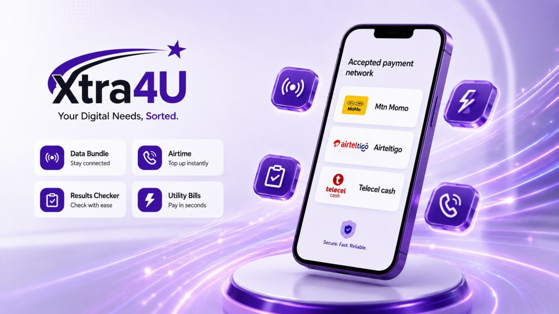 XTRA4U services and the mobile money networks accepted at checkout